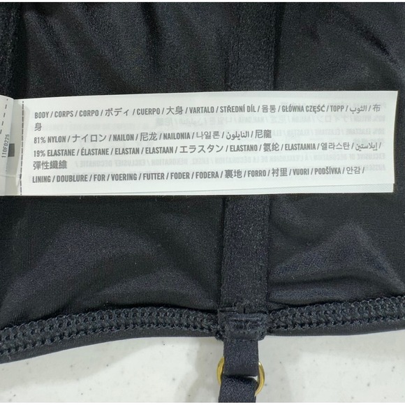 Abercrombie & Fitch Black Lace Satin Balconette Corset Bustier Top Size XS New - Picture 8 of 10